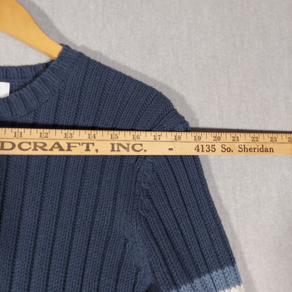Old Navy Y2K Sweater Ribbed‎ Varsity Striped Mens XXL Preppy Grandpacore Casual - Picture 11 of 14